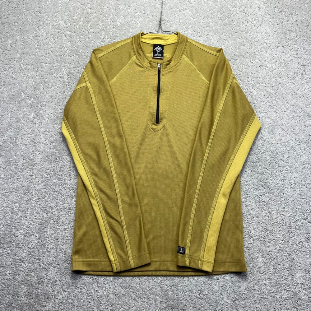VINTAGE Prana Pullover Shirt Womens L Quarter Zip Long Sleeve Hiking Outdoor